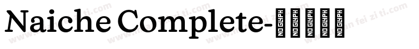 Naiche Complete字体转换